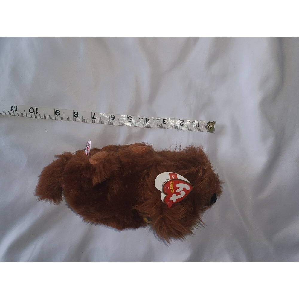 Ty Beanie Babies Duke Secret Life of Pets Brown Shaggy Dog Plush 9 Inches - Picture 11 of 16